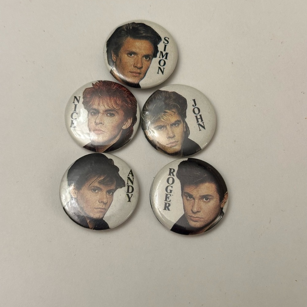 Vintage Duran Duran Button Set- vintage 80’s